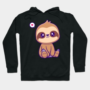 Cute Slot Sitting Cartoon Hoodie